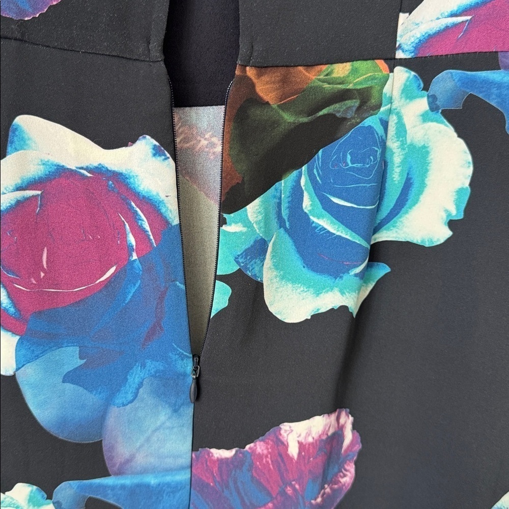 NWT Aritzia Babaton Maxwell Midi Dress in Blue Floral Size 4 - Picture 13 of 14